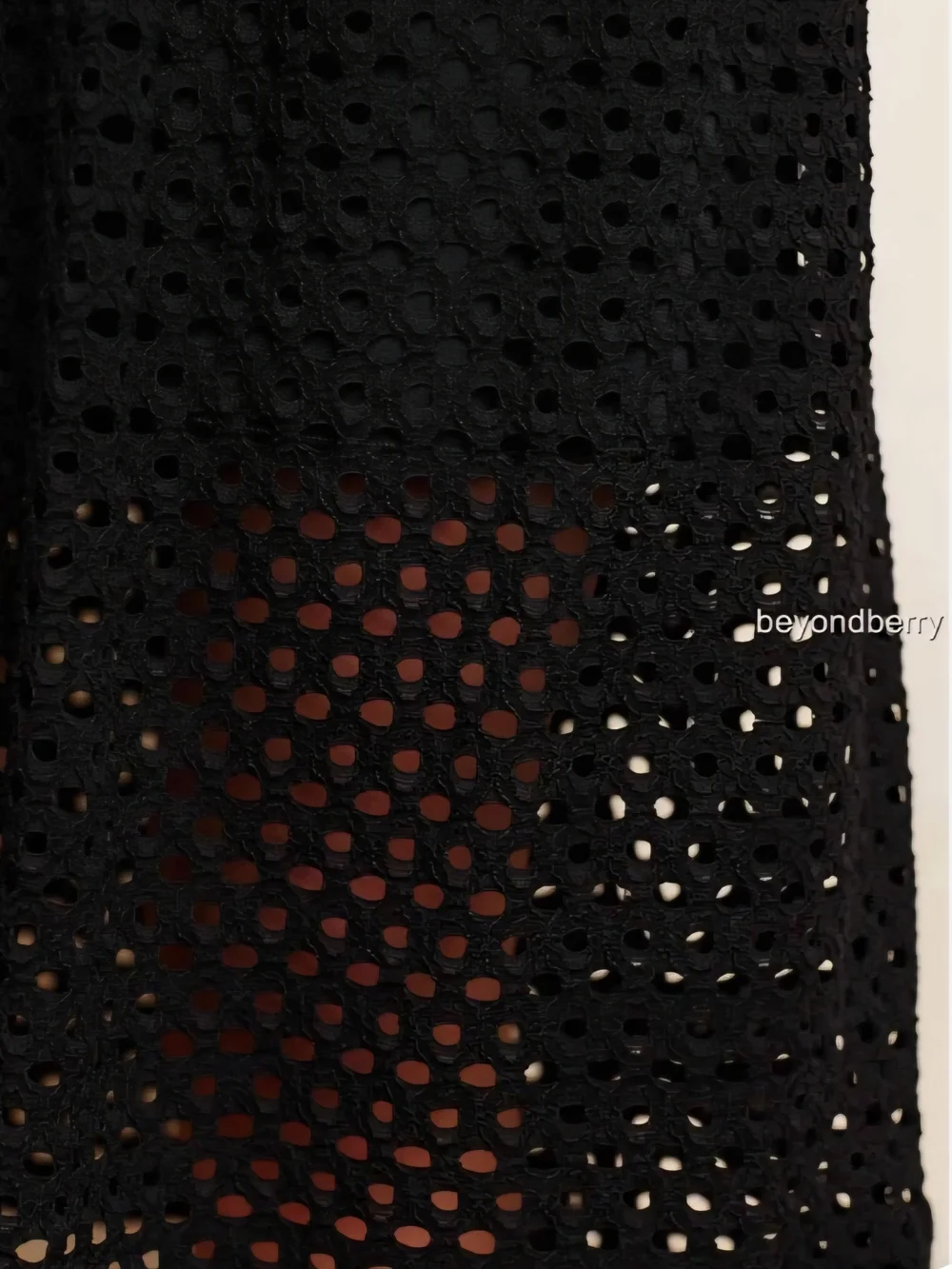Anthropologie Black Lasercut Midi Skirt By Weston Wear